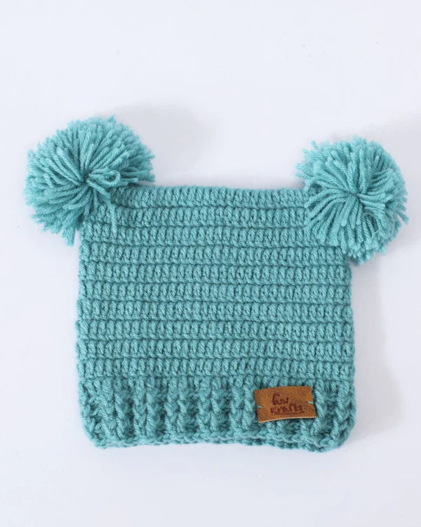 CozyPoms Wool Beanie
