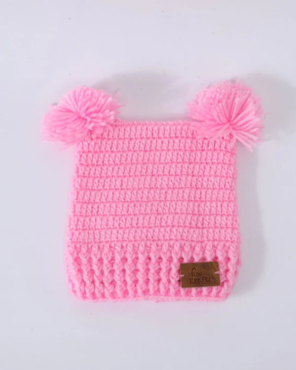 CozyPoms Wool Beanie