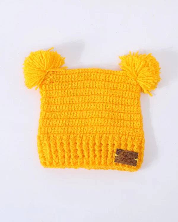 CozyPoms Wool Beanie