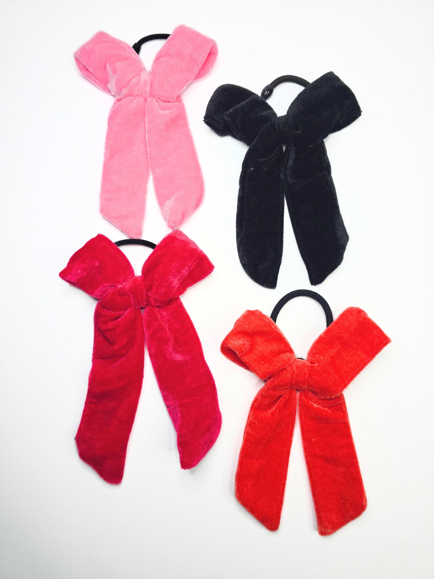 Velvet Ribbon Charm Ties - Pair