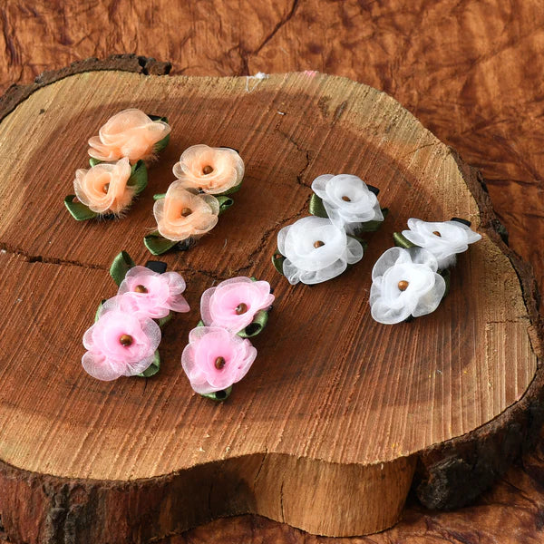 ColorBloom Floral Clips - Pair