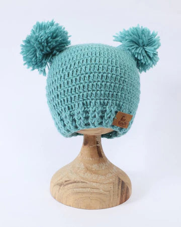 CozyPoms Wool Beanie