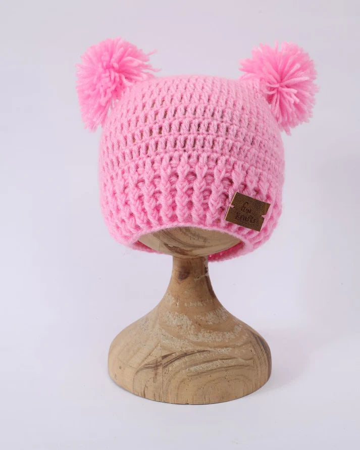 CozyPoms Wool Beanie