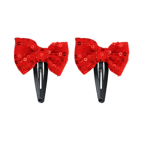 Sparkle Charm Hair Clips Pair - set of 2