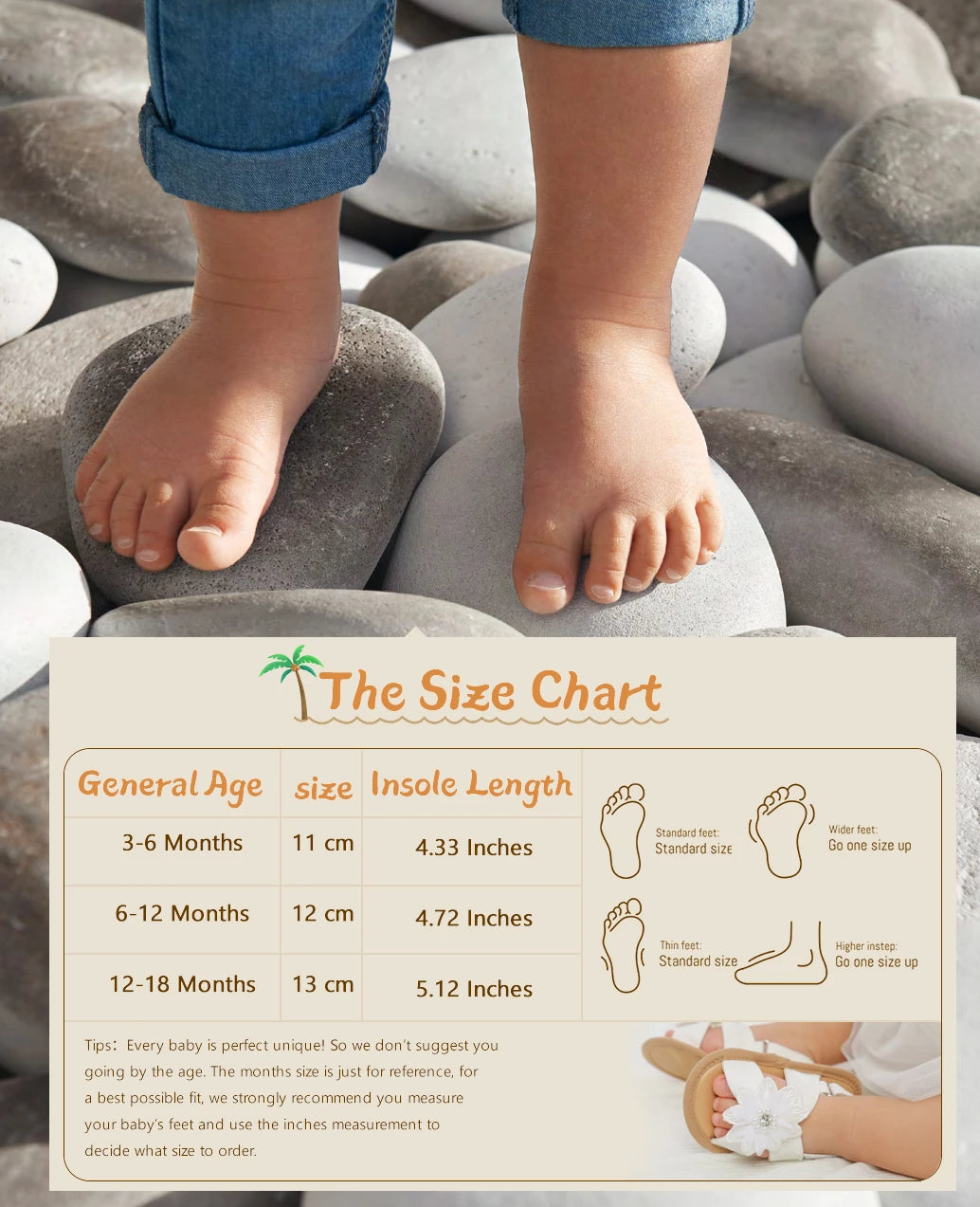 Baby & Toddler Summer Sandals with Matching Headband