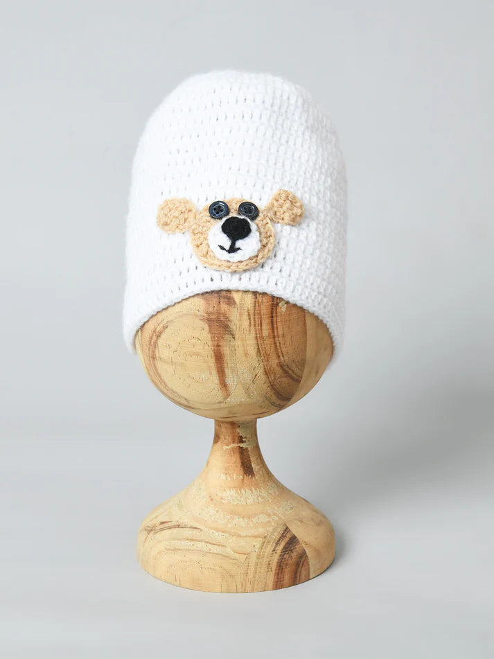 Bear Buddy Knit Wool Cap
