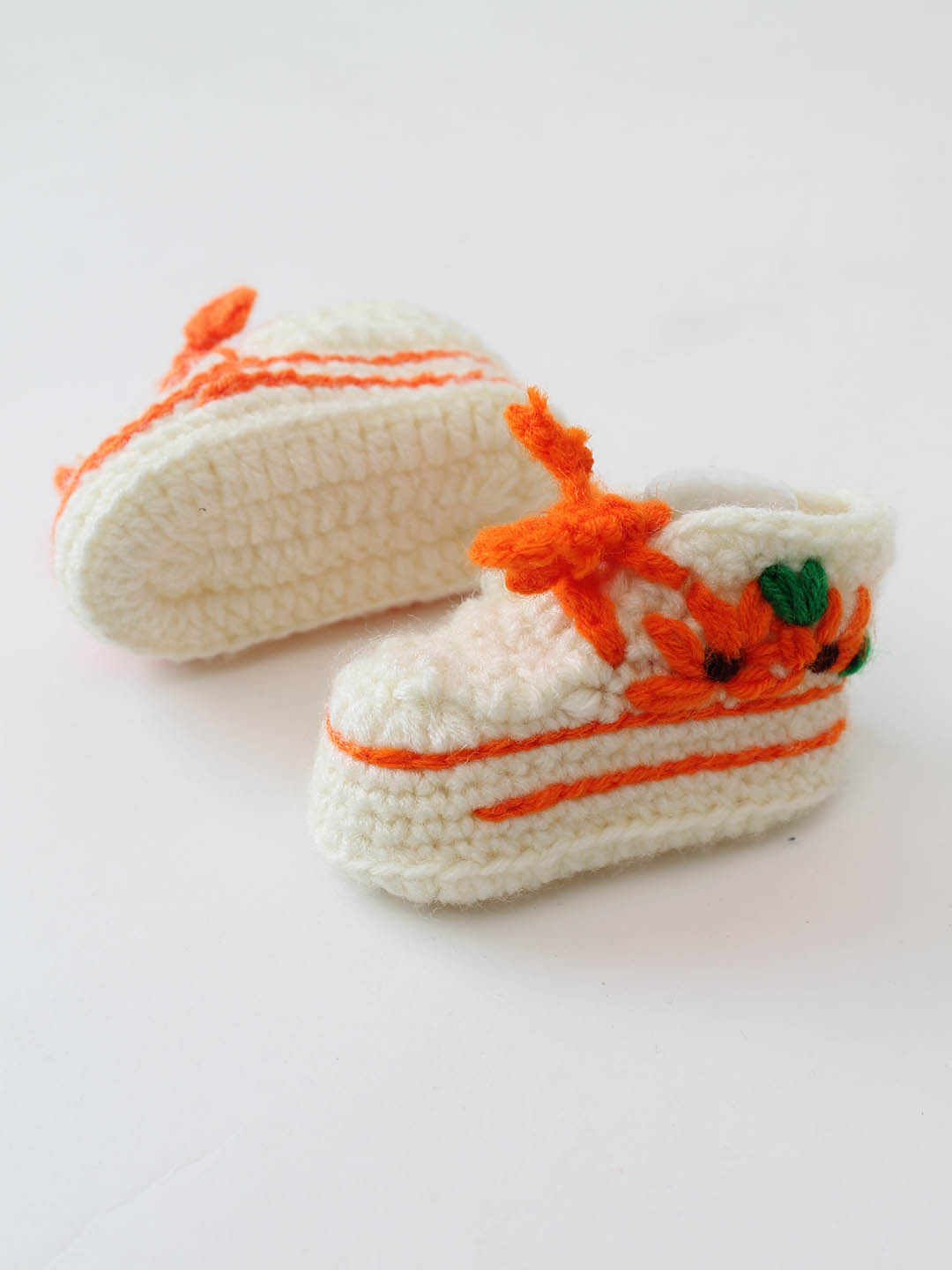 Crochet Sneakers Embroidered Boots