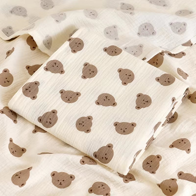 Baby Blanket Newborn Muslin Swaddle 2 Layer Cotton Bath Towel Summer Stroller Cover Wrap Gauze Toddler Sleep Blanket Baby Items