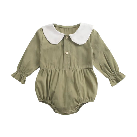 Princess Newborn Baby Girl Bodysuits Long Sleeve Cotton Baby Clothes Flowers Plaid Cute