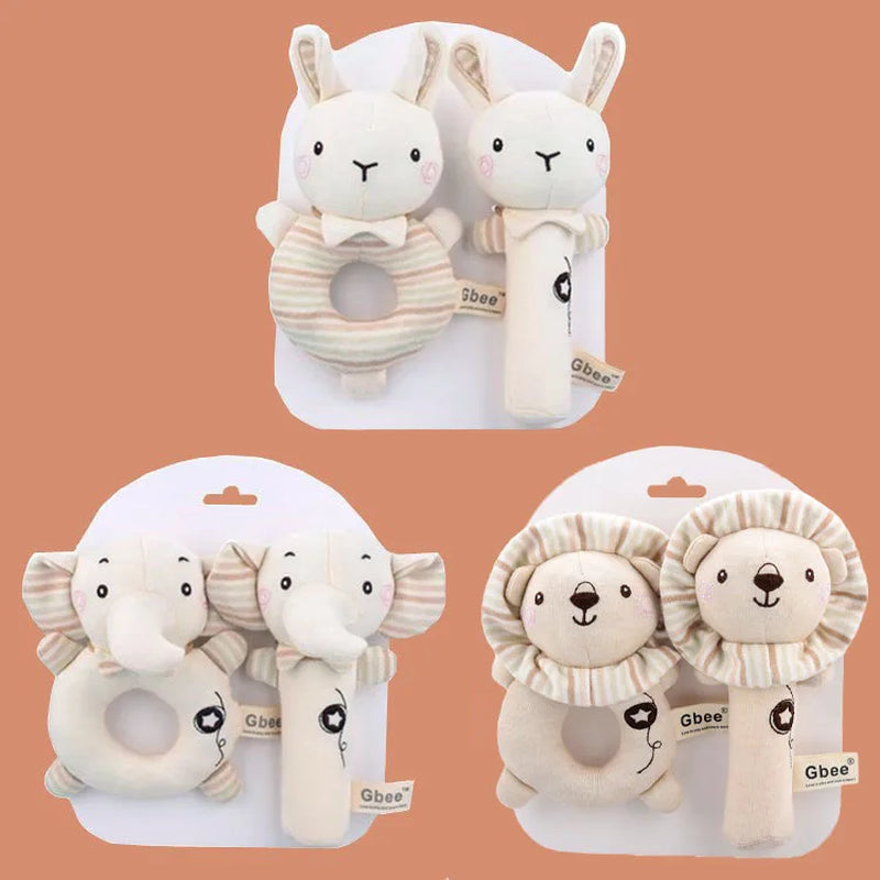 Organic Cotton Baby Hand Rattle | Soft Soothing Toy for Infants