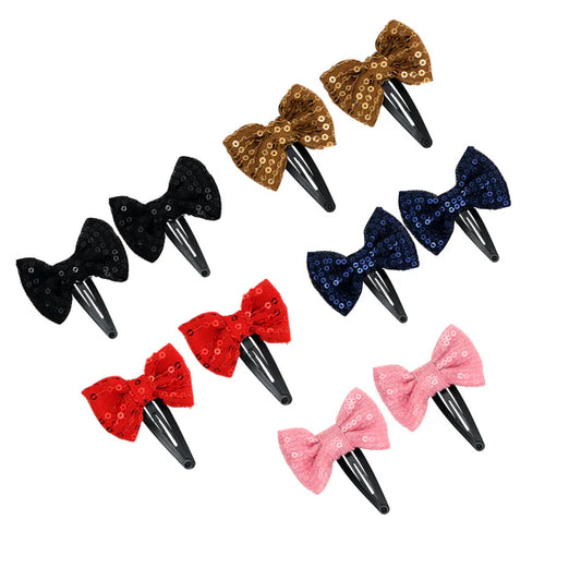 Sparkle Charm Hair Clips Pair - set of 2