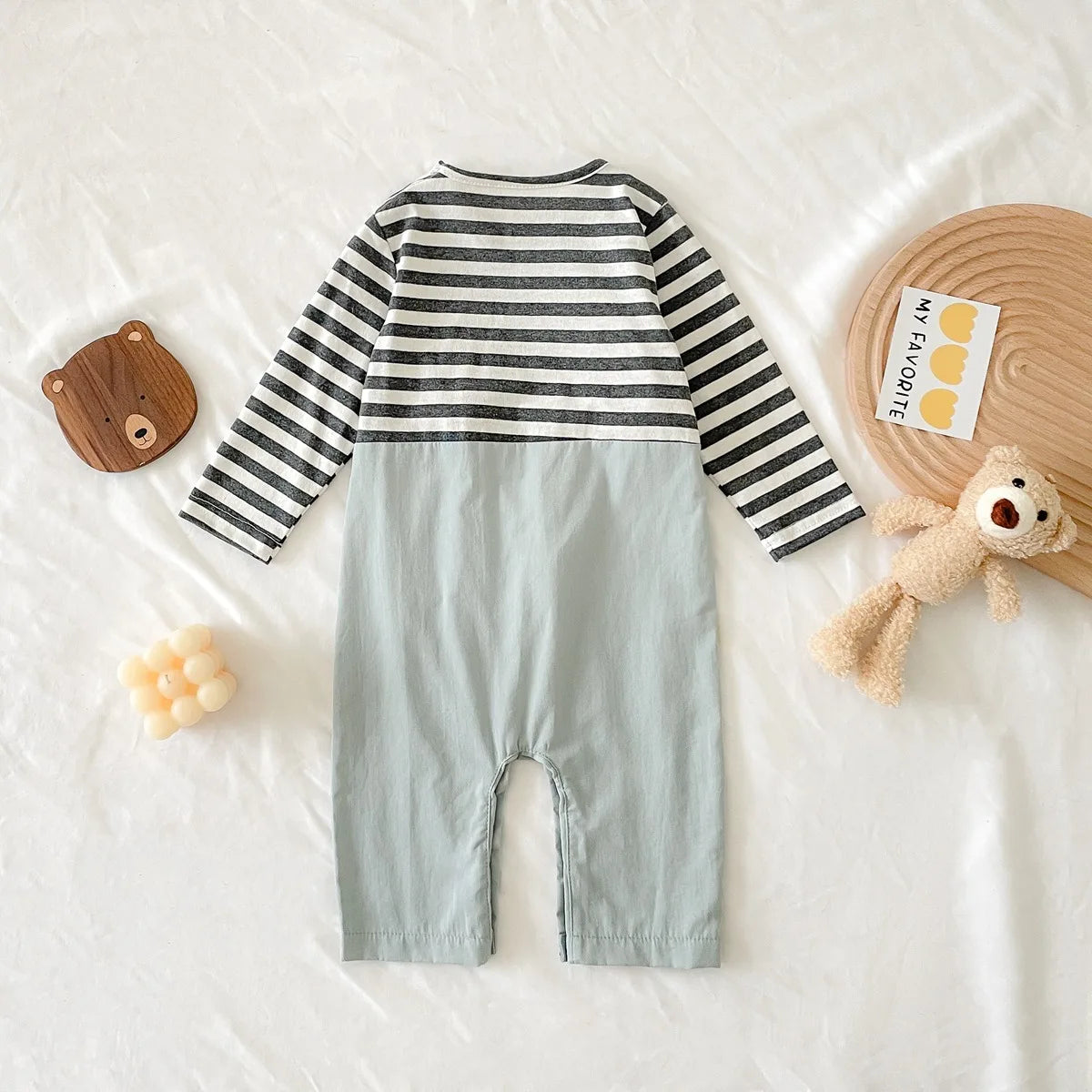 Long Sleeve Baby Boys and Girls Rompers Cute Bear