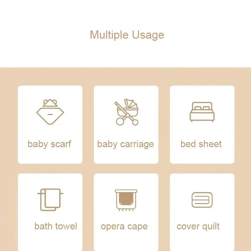 Baby Blanket Newborn Muslin Swaddle