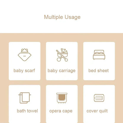 Baby Blanket Newborn Muslin Swaddle