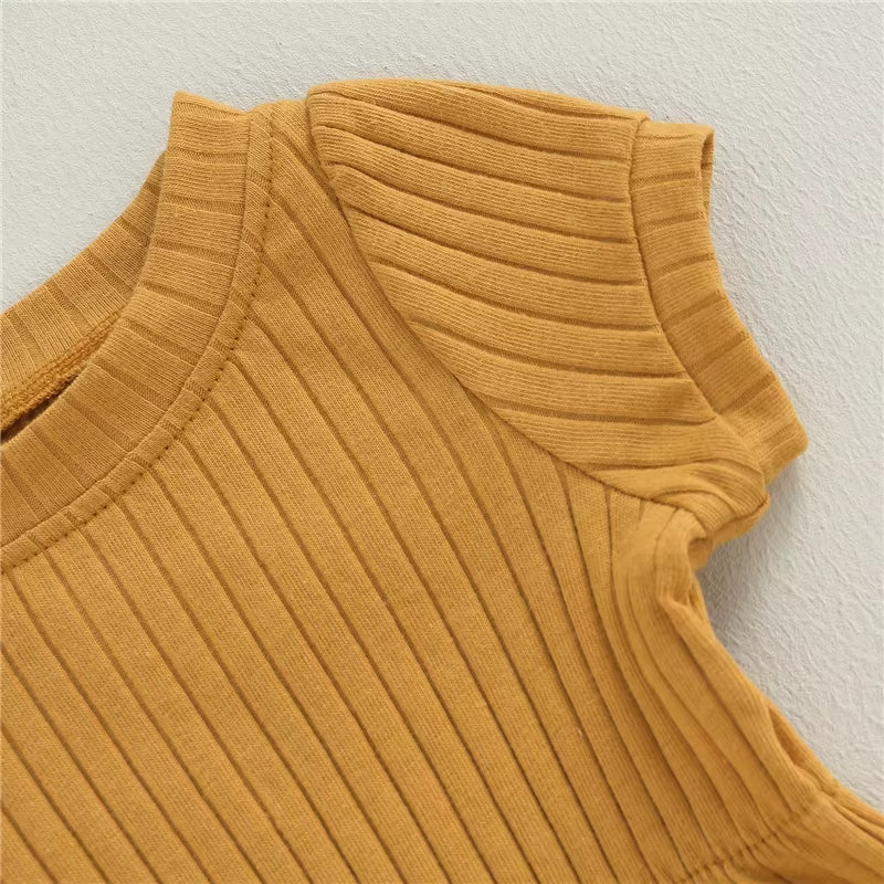 Summer Infant Baby Girls - Cotton Romper with Bow Headband Toddler 