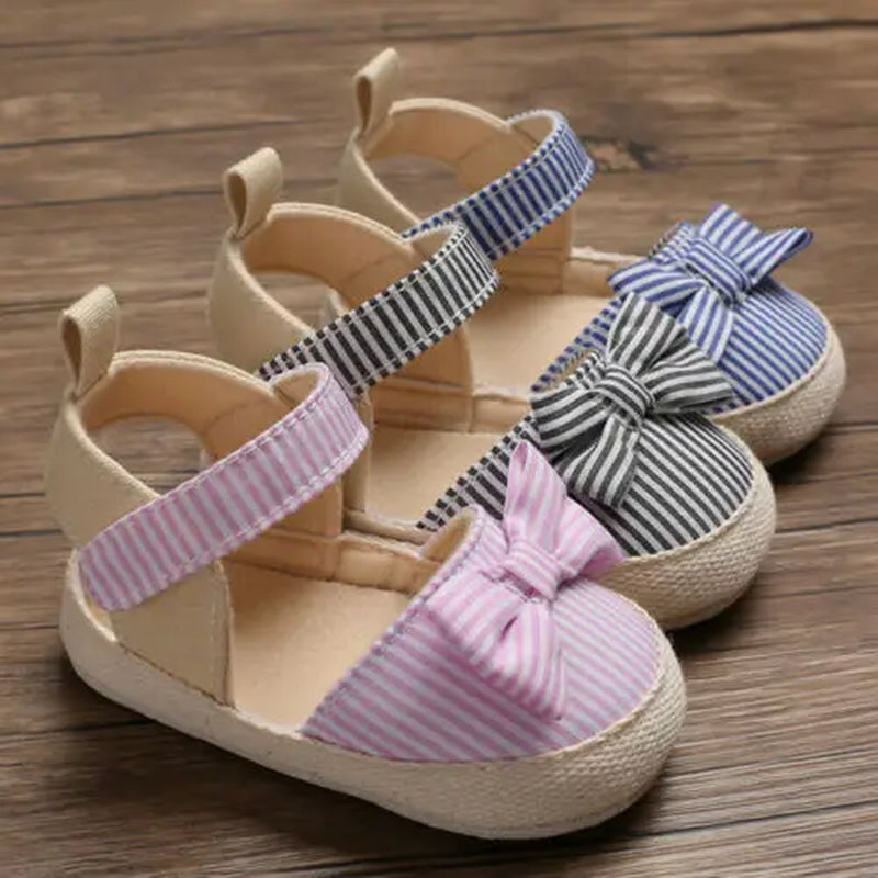  Fashion Newborn Baby Girl Soft Crib Shoes Infants Anti-Slip Sneaker Prewalker 0-18M 