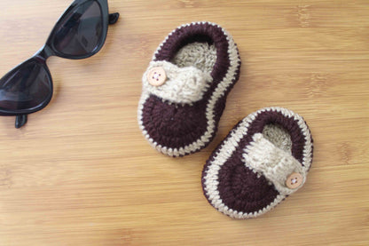 Handmade Crochet Woolen Soft Booties for Infants