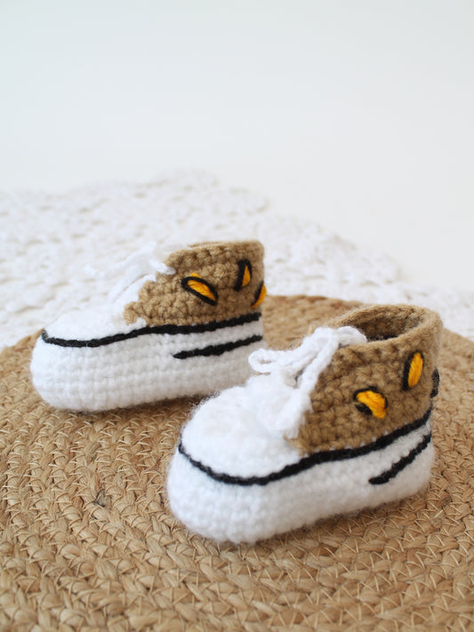 Crochet Sneakers  Embroidered Boots